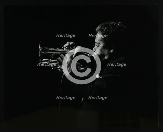 Billy Eckstine playing the flugelhorn at the Forum Theatre, Hatfield, Hertfordshire, 12 June 1980. Artist: Denis Williams