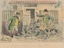 Billy is introduced to the Major's Harriers 1858. Artist: John Leech