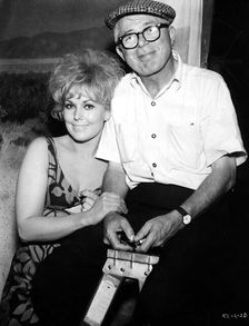 Billy Wilder (1906-2002), the American Producer with Kim Novak (1933- ), American actress, 1964