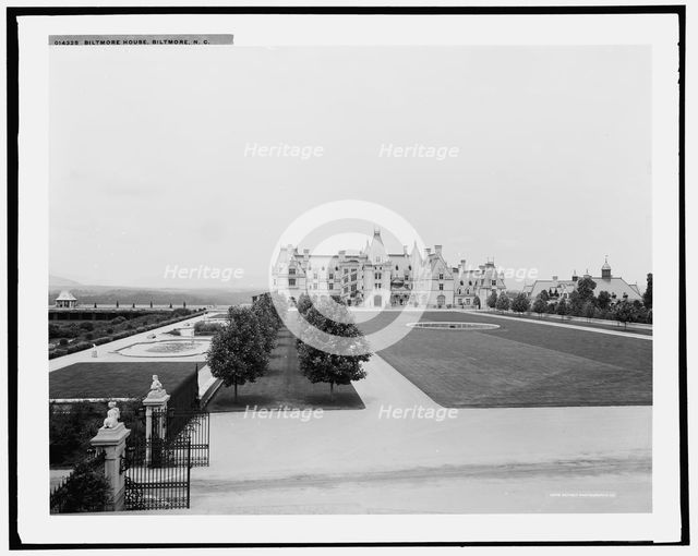Biltmore House, Biltmore i.e. Asheville, N.C., (1902?). Creator: William H. Jackson.