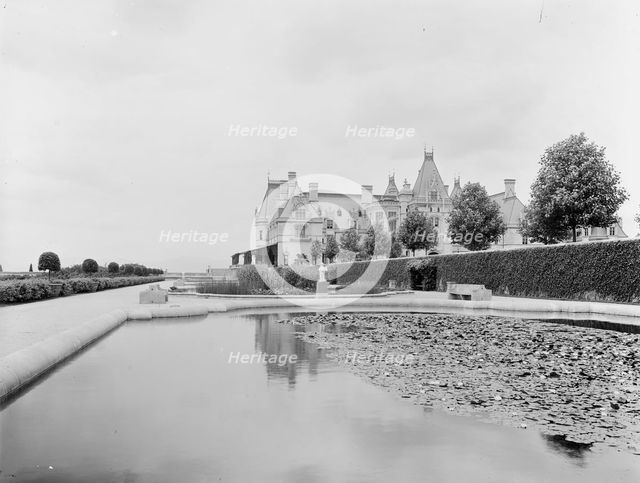 Biltmore House from the south terrace, c1902. Creator: William H. Jackson.