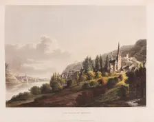 Bingen. From: A Picturesque Tour along the Rhine, 1820. Creator: Schütz, Christian Georg, the Younger (1758-1823)