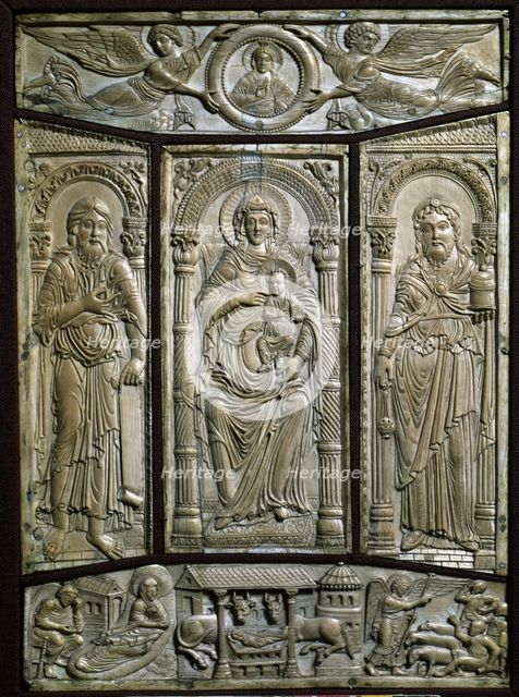 Binding of the Codex Aureus, c. 810. Creator: Unknown.