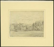 Binfield Rectory and Church, Berkshire, 1816. Creator: John Constable