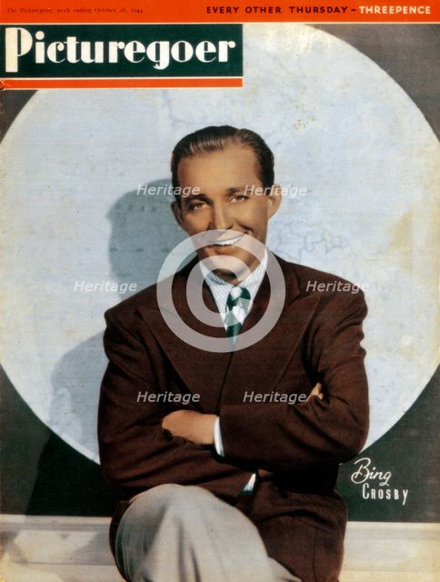 Bing Crosby (1903-1977), American singer and actor, 1944. Artist: Unknown