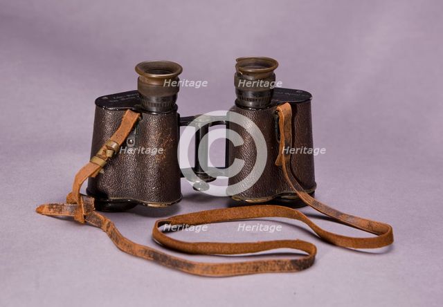 Binoculars used by Peter L. Robinson, Sr. during World War I, ca. 1917. Creator: Unknown.