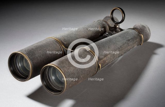 Binoculars used by Thaddeus S. C. Lowe, 1860s. Creator: Unknown.