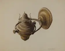 Binnacle Lamp, 1938. Creator: Herman O. Stroh