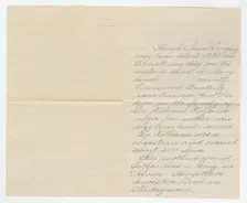 Biography of Sarah Ann Blunt Crozley, January 1885. Creator: Unknown