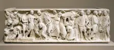 Biographical Sarcophagus (image 1 of 3), Probably c.176-193. Creator: Unknown