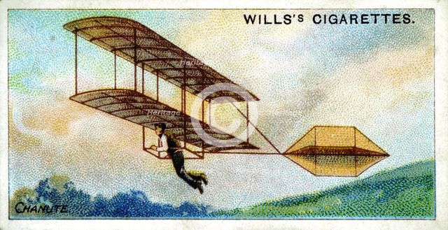 Biplane Glider of Octave Chanute, c1896 (1910). Artist: Unknown