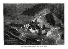 Birch-bark Canoes on the Red River of the North United States, 1877