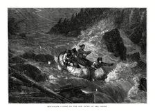 Birch-bark Canoes on the Red River of the North United States, 1877