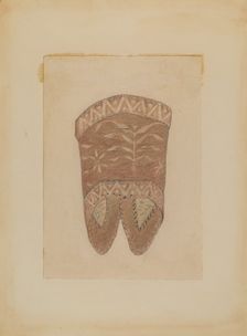 Birch Bark Cape Collar, 1935/1942. Creator: Charles Charon