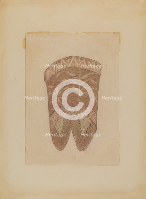 Birch Bark Cape Collar, 1935/1942. Creator: Charles Charon.