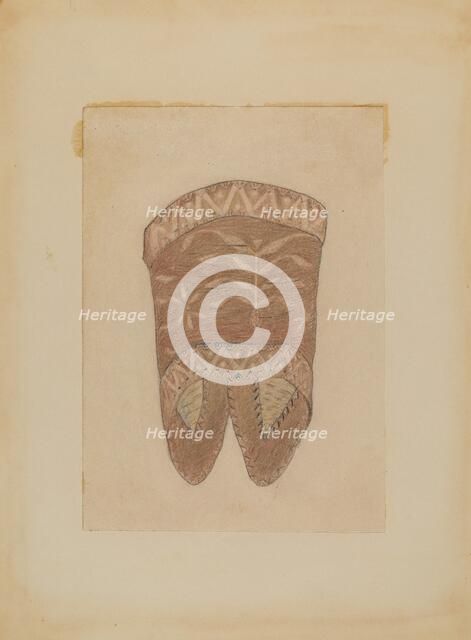 Birch Bark Cape Collar, 1935/1942. Creator: Charles Charon.