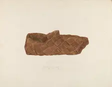 Birch Bark Shoe, 1938. Creator: Eugene C. Miller
