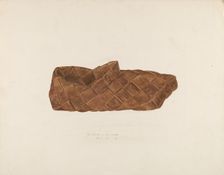 Birch Bark Shoe, 1938. Creator: Eugene C. Miller