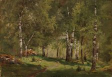 Birch Grove, 1865. Creator: Hjalmar Munsterhjelm