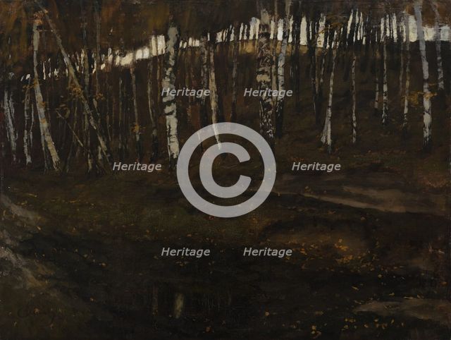 Birch Forest, 1880. Creator: Carl Schuch.