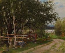 Birch Pasture, 1880. Creator: Fanny Churberg