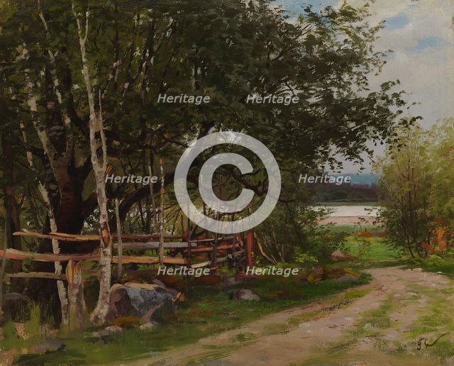 Birch Pasture, 1880. Creator: Fanny Churberg.