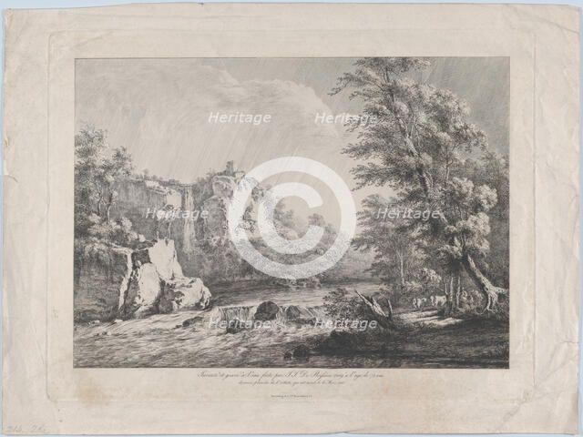 Birch Tree Uprooted by a Storm, 1809. Creator: Jean-Jacques de Boissieu.