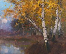 Birch trees, 1909. Creator: László Kézdi-Kovács