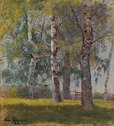 Birches, 1884. Creator: Eero Jarnefelt