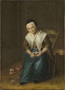 Birgitta (Brita) Johansdotter 1680-1763, maid, c18th century. Creator: Unknown