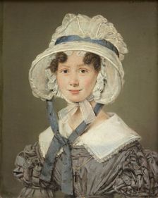 Birgitte Sobotker Hohlenberg, née Malling;Portrait of a Lady, 1826. Creator: Christian Albrecht Jensen
