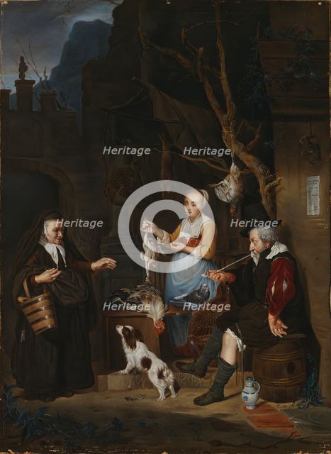 Bird Vendor after Gabriel Metsu. Creator: Maria Martinau.