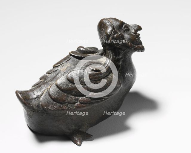 Bird with Human Head, possibly Hermes, c. 200s-300s. Creator: Unknown.
