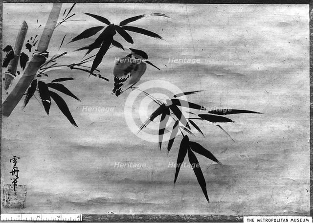 Bird and Bamboo. Creator: Sesshû Toyô.