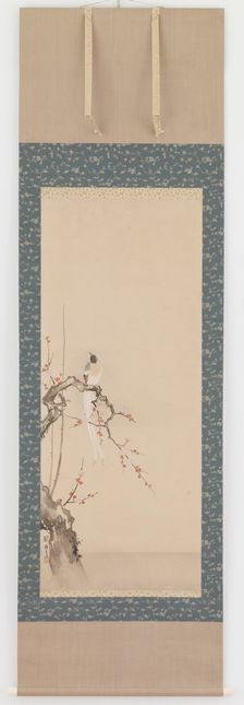 Bird and plum blossoms, Edo period, late 17th century. Creator: Hanabusa Itcho