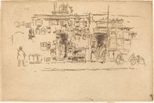Bird-Cages Chelsea, c. 1886/1888. Creator: James Abbott McNeill Whistler