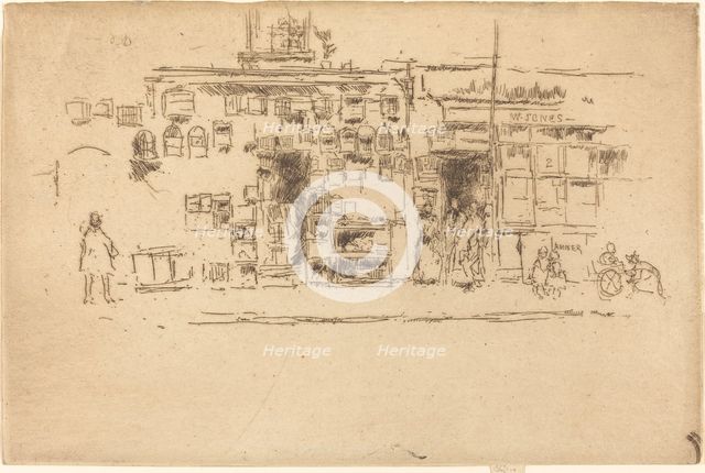 Bird-Cages Chelsea, c. 1886/1888. Creator: James Abbott McNeill Whistler.