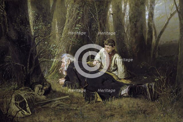 'Bird catcher', 1870.  Artist: Vasily Perov