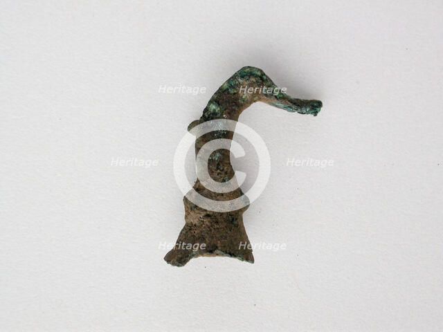Bird Head Fragment, Geometric Period (800-600 BCE). Creator: Unknown.