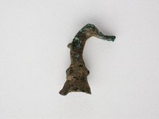Bird Head Fragment, Geometric Period (800-600 BCE). Creator: Unknown