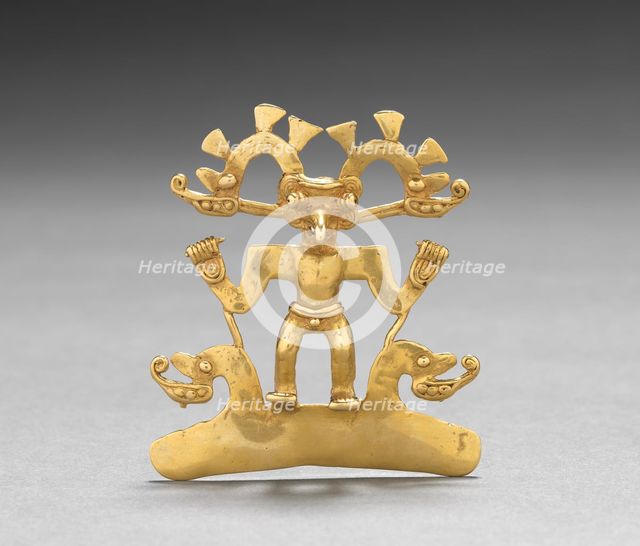 Bird-Man Pendant, c. 700-1550. Creator: Unknown.