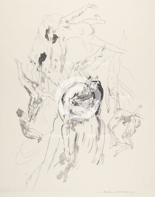 Bird Men, 1919-1920. Creator: Arthur Davies.