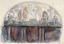 Bird of Paradise, study, 1925. Creator: Magnus Enckell