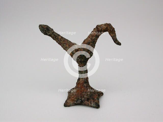 Bird on a Stand, Geometric Period (about 700 BCE). Creator: Unknown.