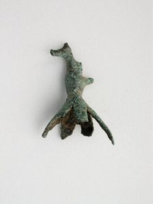 Bird on Bell, Geometric Period (800-600 BCE). Creator: Unknown