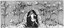 Bird piping, 14th century (1849)