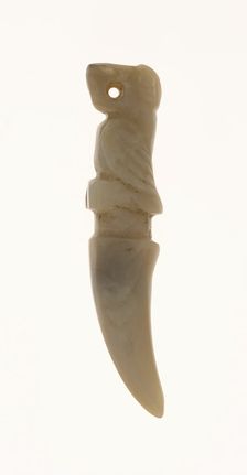 Bird Pointed Pendant, Shang or Western Zhou period, 13th/10th century B.C. Creator: Unknown