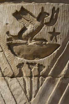 Bird relief, Temple of Kom Ombo, Egypt, Ptolemaic Dynasty, 2nd century BC (2003). Creator: Unknown