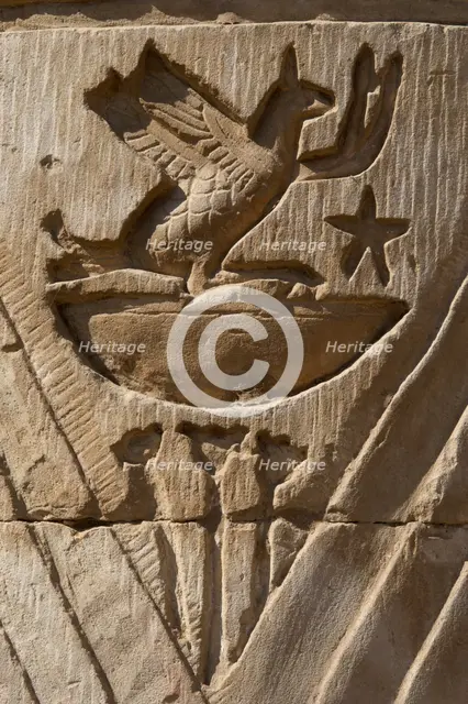 Bird relief, Temple of Kom Ombo, Egypt, Ptolemaic Dynasty, 2nd century BC (2003). Creator: Unknown.