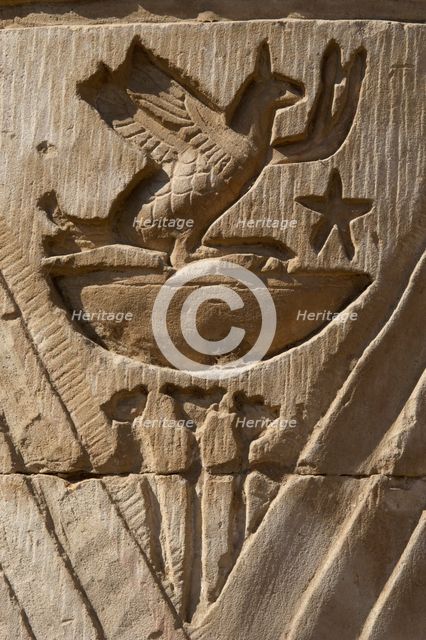 Bird relief, Temple of Kom Ombo, Egypt, Ptolemaic Dynasty, 2nd century BC (2003). Creator: Unknown.